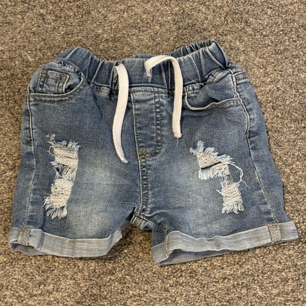Blue Denim Kids Shorts